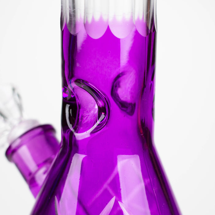 12.5" Soft glass 7mm beaker water bong [M12007A]