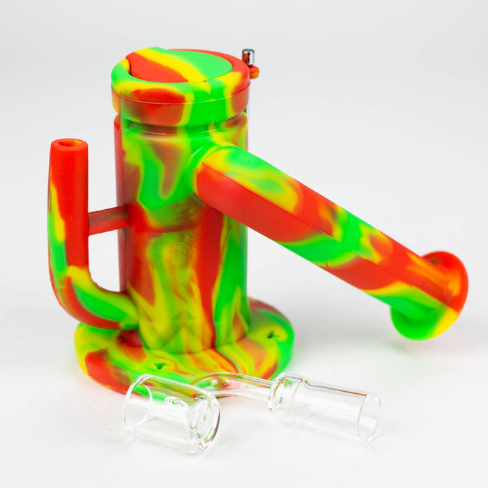7.5" Silicone Rig with foldable mouthpiece-Assorted [127B]