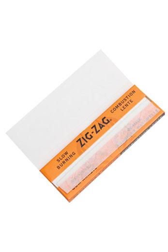 ZIG-ZAG Slow burning Orange Papers 1 1/4 Pack of 2