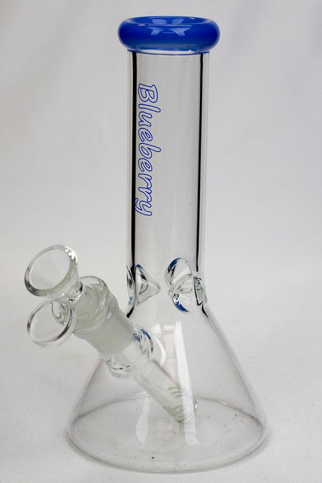 8" Blueberry glass beaker water bongs