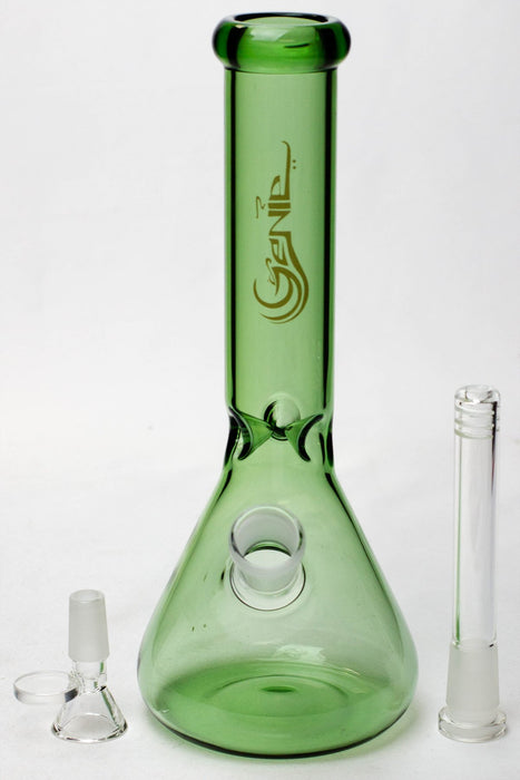 10" Genie color tube glass water bong