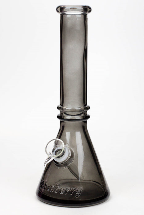 10" Blueberry colored soft glass water bong