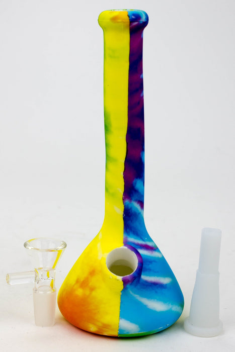7.5" Graphic silicone water bong