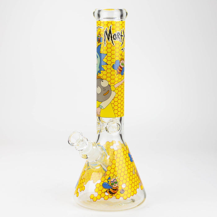 14" RM decal 7 mm glass water bong
