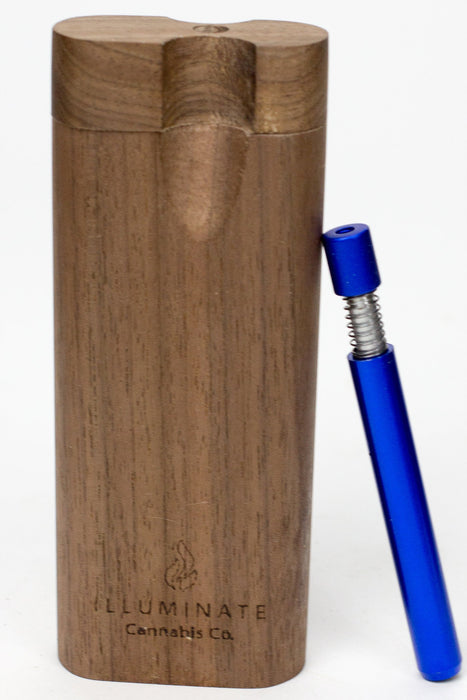 Walnut Dugout with Anodized Spring One hitter