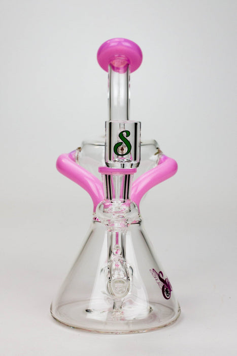 8" SOUL Glass 2-in-1 single chamber recycler bong