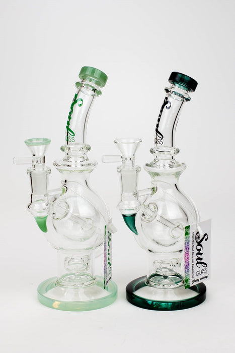 9.5" SOUL Glass 2-in-1 double glass sphere recycler