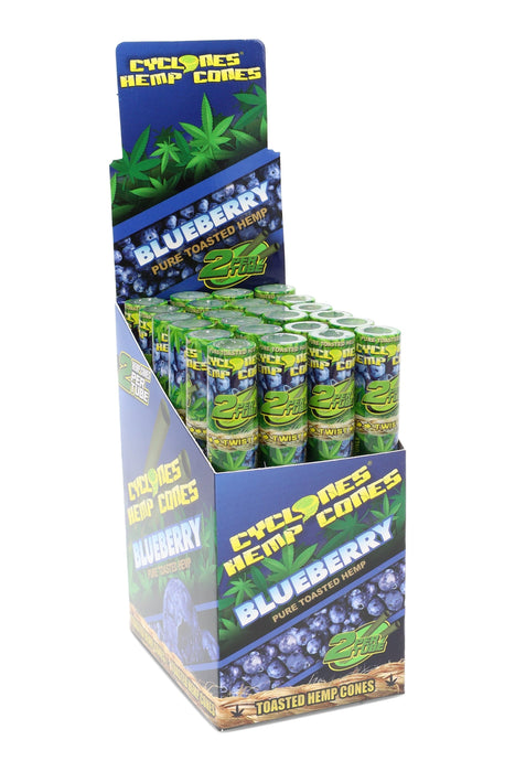 Cyclones 75 mm Hemp Cones – 24-Tube Display – 2/Tube