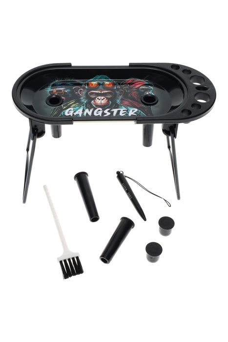 Design Metal Rolling Station Tray – 7″ × 3½″ – Assorted Designs