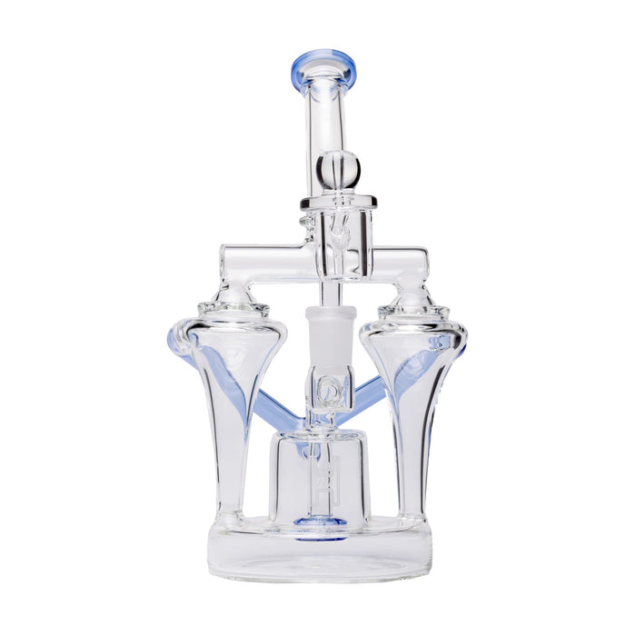 Human Grade Dualing Recycler Glass Rig Water Pipe
