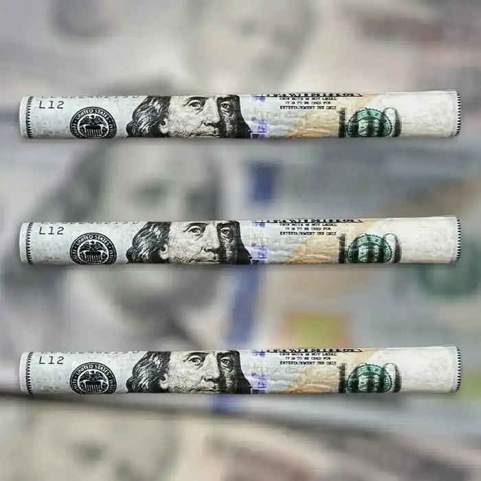 100 Dollar Benny Hemp Blunt Rolls with Filter Tip (3-pack)