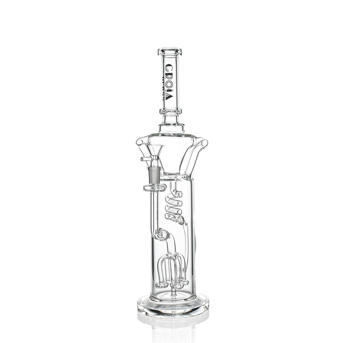 15" Scientific Glass Bong with Tree Perc & Spiral Cooling | Croia Glass