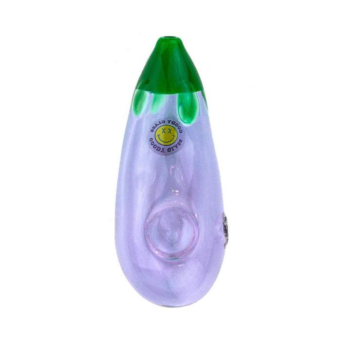 Goody Glass Eggplant Glass Hand Pipe – 4½″