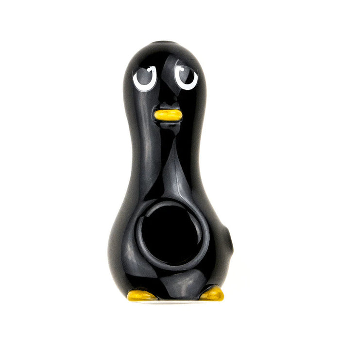 Goody Glass Penguin Glass Hand Pipe – 4″