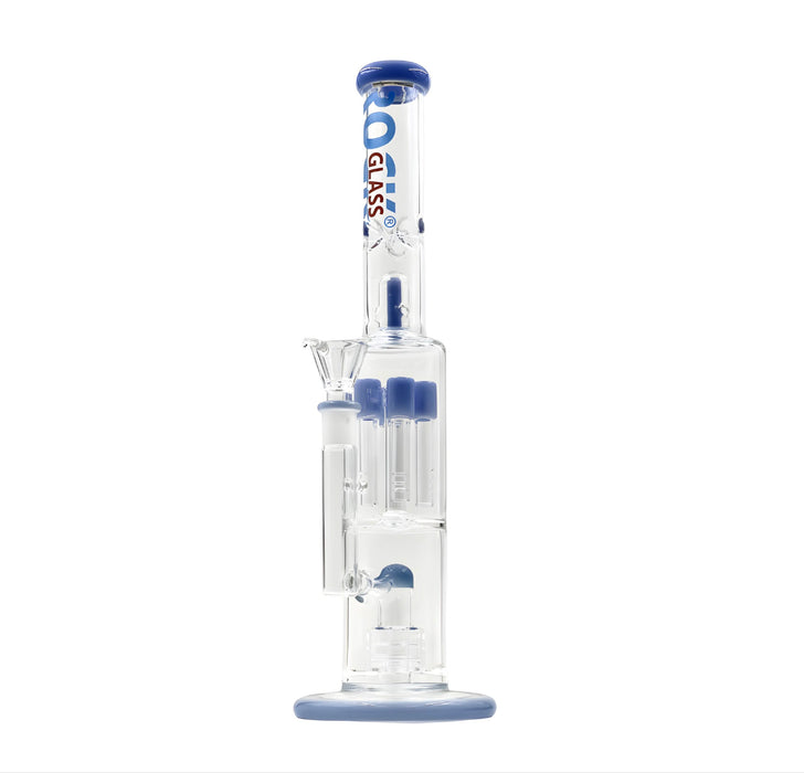 Rock Glass 16" Double Perc Bong