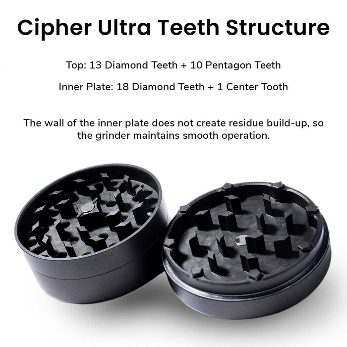 Cipher Ultra 3-piece Herb Grinder