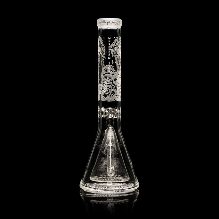 Mushroom Town 14" Collins Perc Beaker Bong