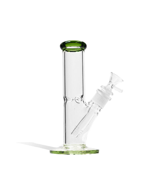 8 inch Straight Water Pipe with Colored Mouthpiece