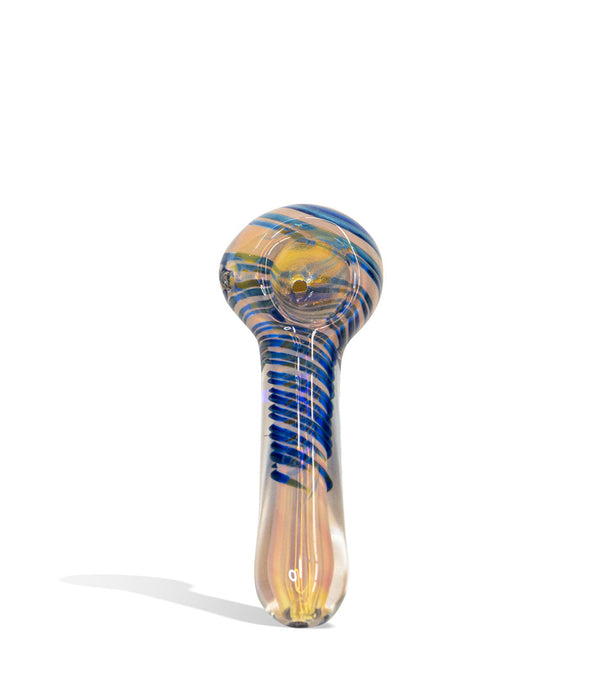 4 inch Silver and Gold Fumed Hand Pipe