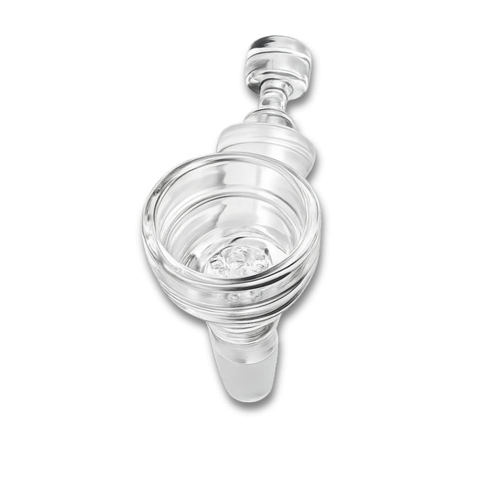 Glass Flower Bowl with Pass-Through Carb