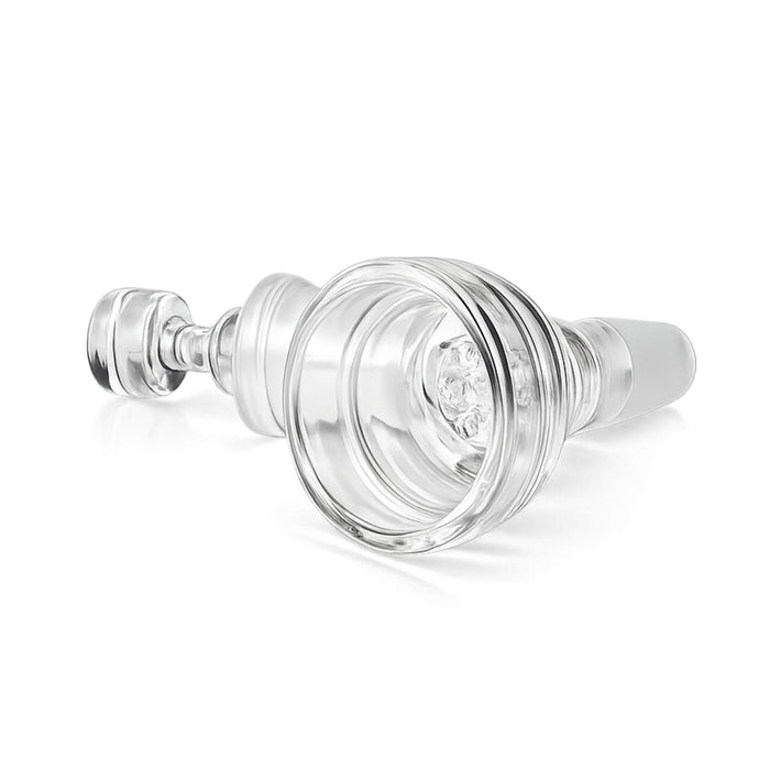 Glass Flower Bowl with Pass-Through Carb