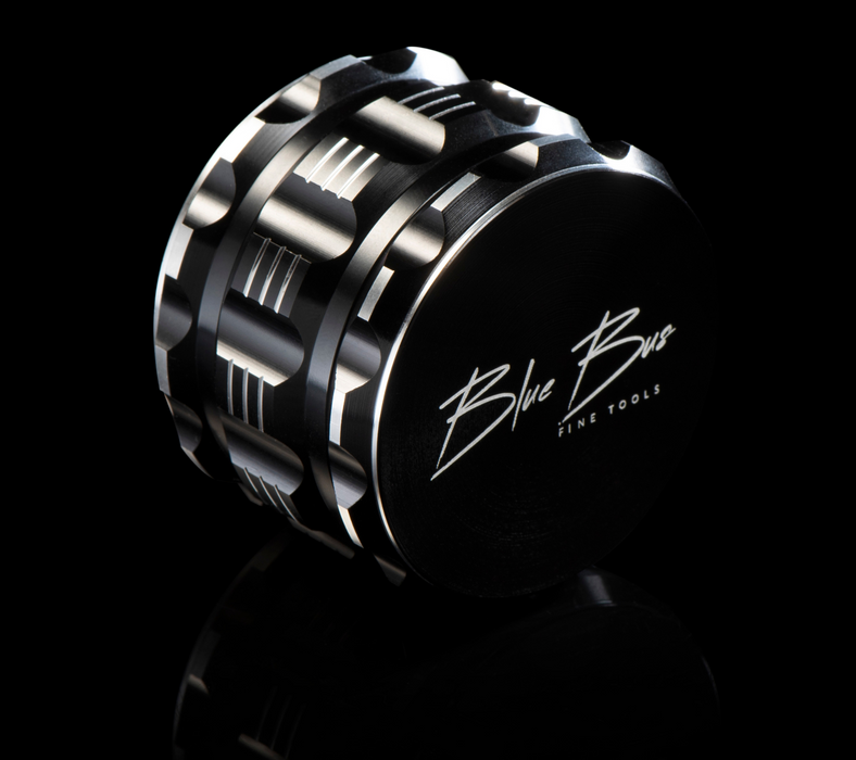 M1 4-Piece Aluminum Herb Grinder – 2.5-Inch Ergonomic | BlueBus Fine Tools