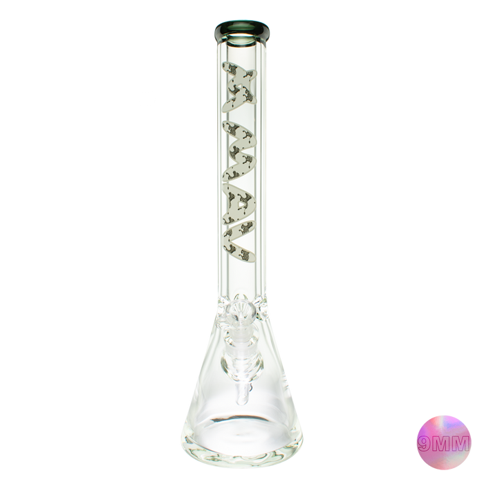 18" x 9mm Zebra Specialty Slab Beaker Bong