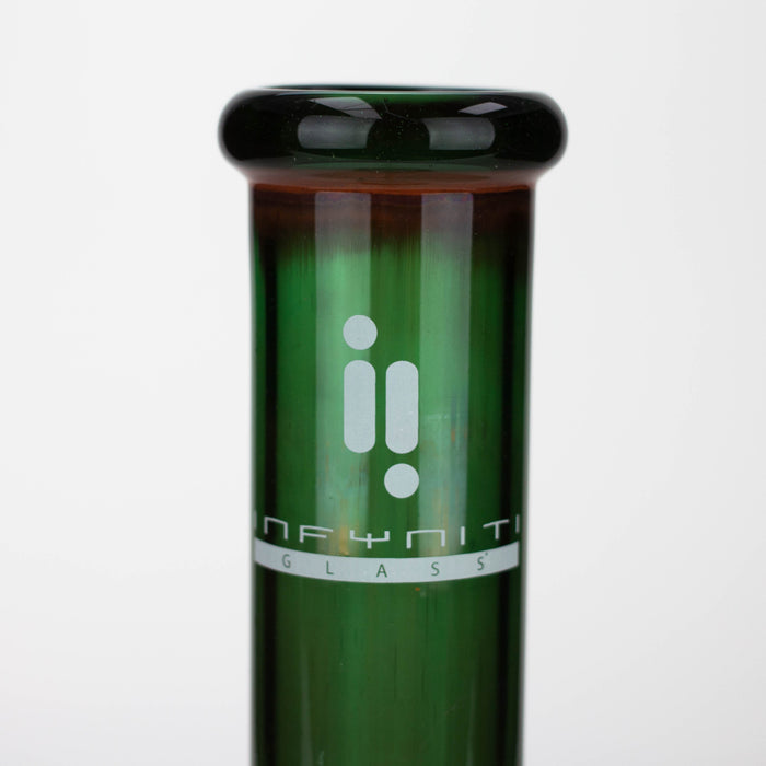 Infyniti |12' Green tube glass water bong