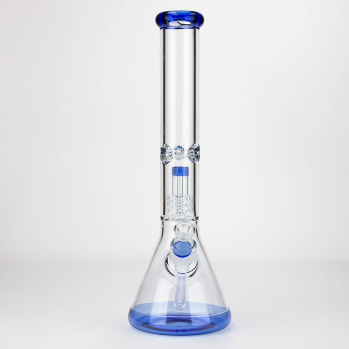 16" Single UFO perc 7mm glass water bong [G11024]