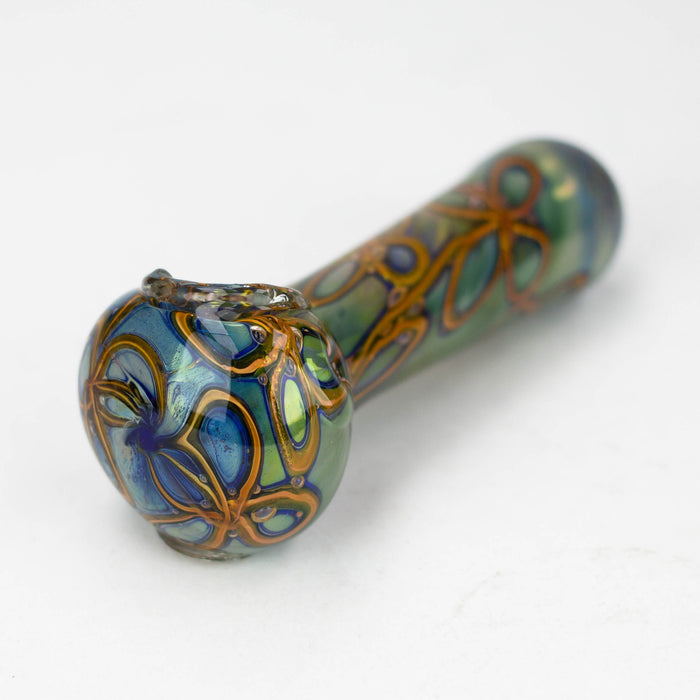 5" Gold Fumed Hand Pipe [10937]