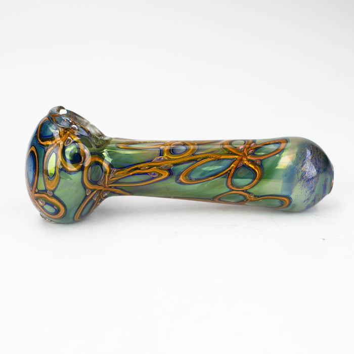 5" Gold Fumed Hand Pipe [10937]
