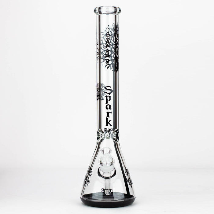 Spark | 18" Tree of life 9 mm glass water bong