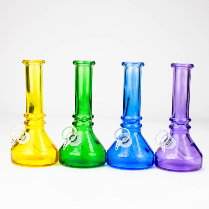 6" heavy color soft glass water bong — Bong