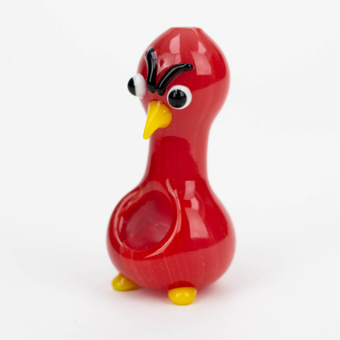 3" Angry Bird glass hand pipe