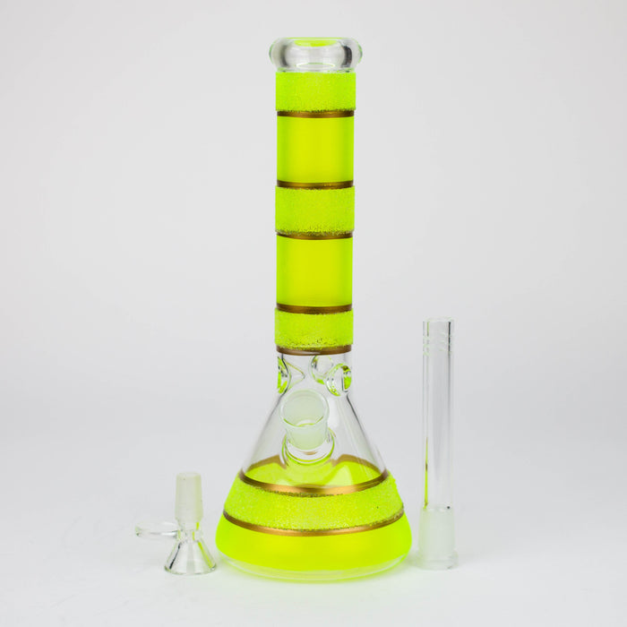 10" Yellow glass water bong [BH091]