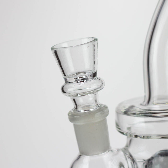 6.5" assorted color glass bong with tree arm diffuser