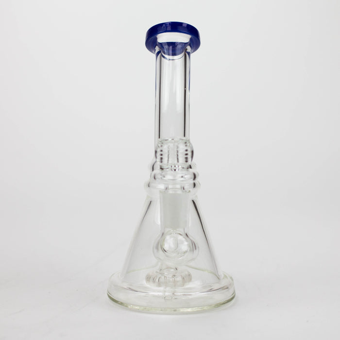 6.5" assorted color glass bong with shower head diffuser