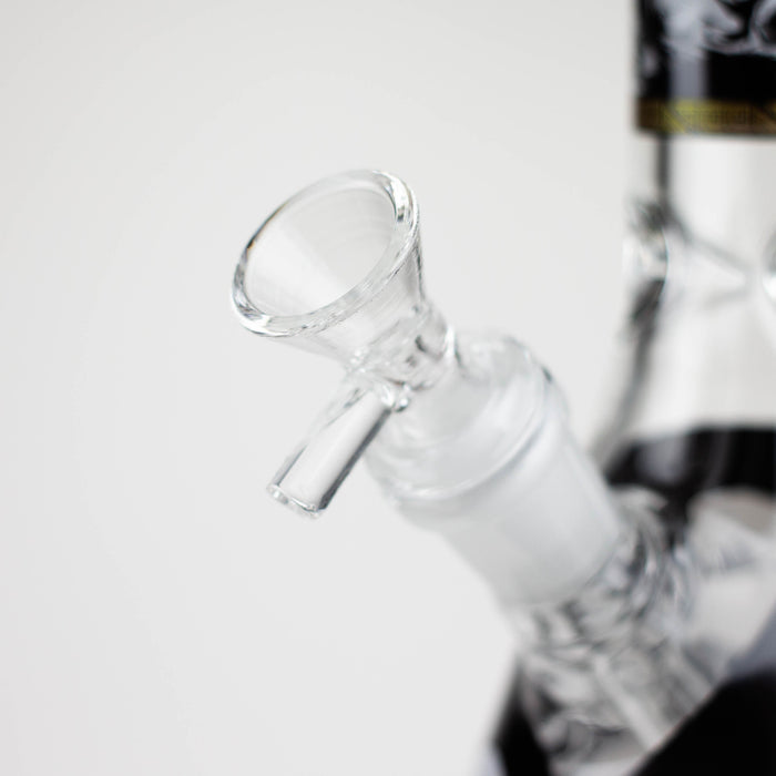10" Glass Bong With Skull Design [WP 131]