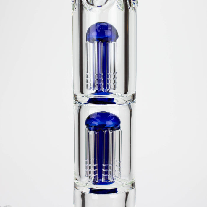 GENIE | 24" Dual 6 arms 9mm glass water beaker bong [GB1906]