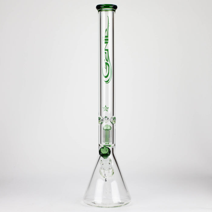 GENIE | 24" 9 mm single percolator glass water bong [GB1905]