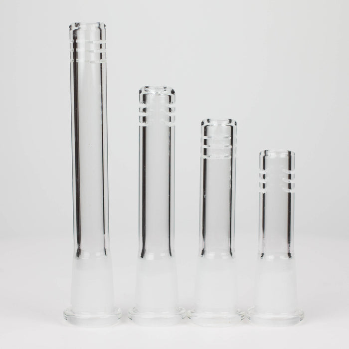 Glass Slitted Glass Diffuser Downstem 4 size (2.5"-5") mixed Pack of 12