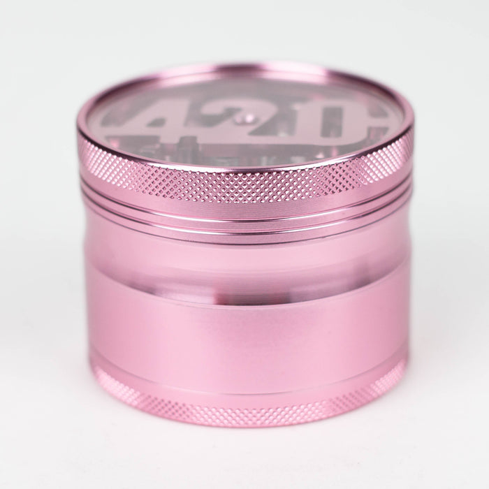 2.5" aluminum grinder 4 layers with 420 design  [GA11]