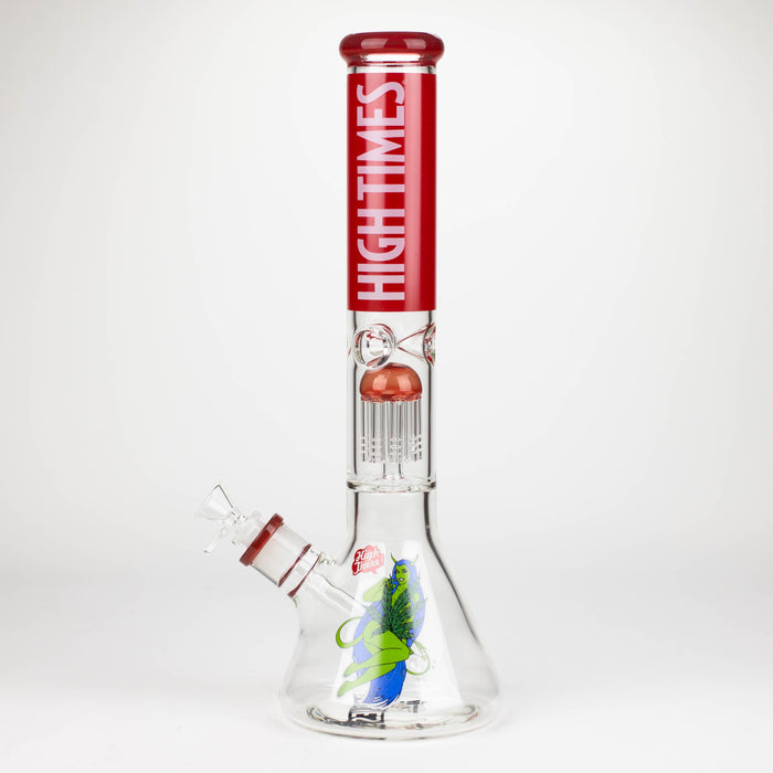 Infyniti | High Times 16" 7 mm classic beaker water bong with tree arm percolator [HIT1020GP]