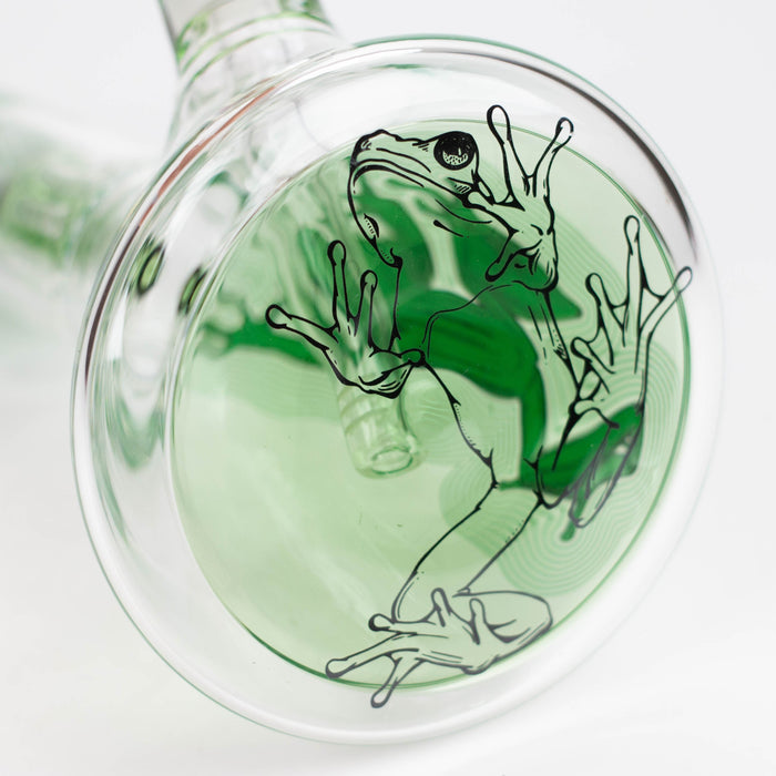 Infyniti | Untamed 14" 7 mm classic beaker water bong - Green Frog [GP2015]