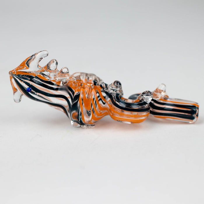 4.5" Dragon glass hand pipe Pack of 2