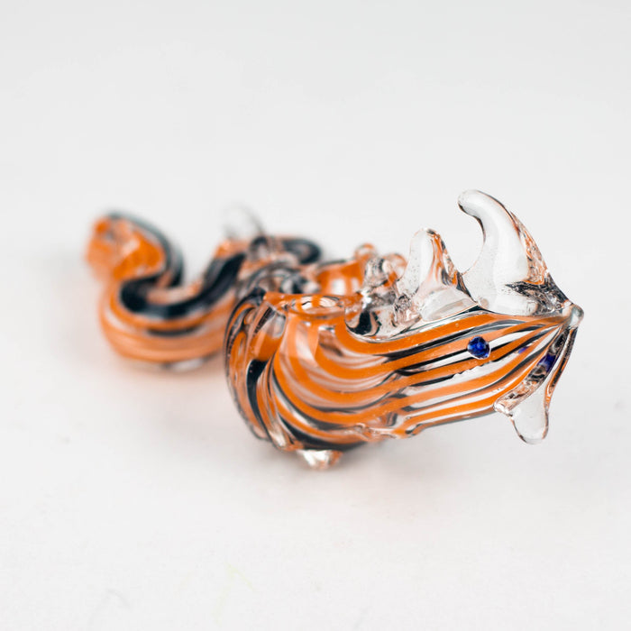 4.5" Dragon glass hand pipe Pack of 2