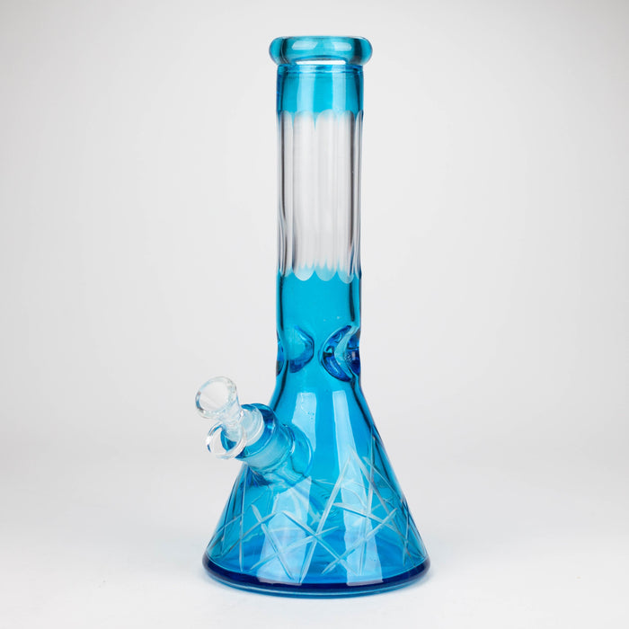 12.5" Soft glass 7mm beaker water bong [M12007A]