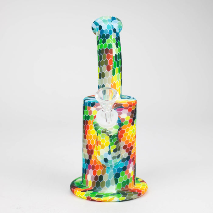 8" detachable silicone water bong-Assorted [067B]