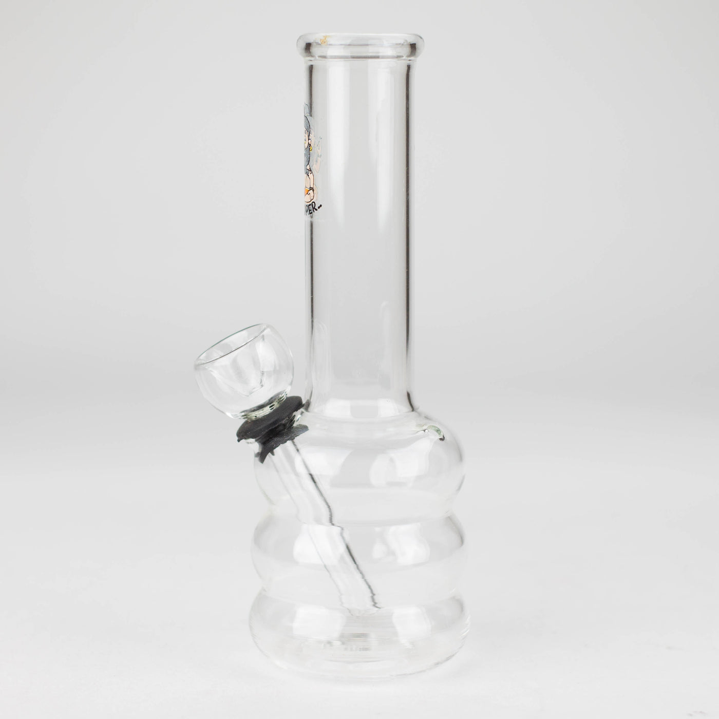 6" Clear Glass water pipeSticker — Bong