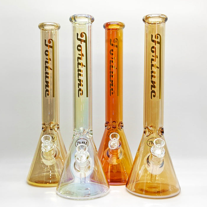 Fortune | 18" Electroplate Glass Beaker Bong [185007E]